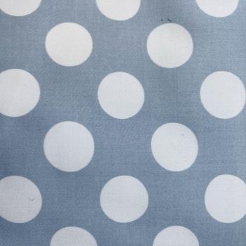 Hilco elastische Baumwolle Big 60s blau weiß Punkte